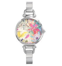 Christian Lacroix Silver Abstract Floral Ladies Watch New Old Stock N°8008410