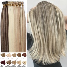 CLEARANCE 100 Nano Ring Human Remy Hair Extensions Micro Loop Beads I Tip Ombre