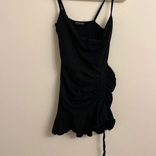 Pretty Little Things black mini dress size 8