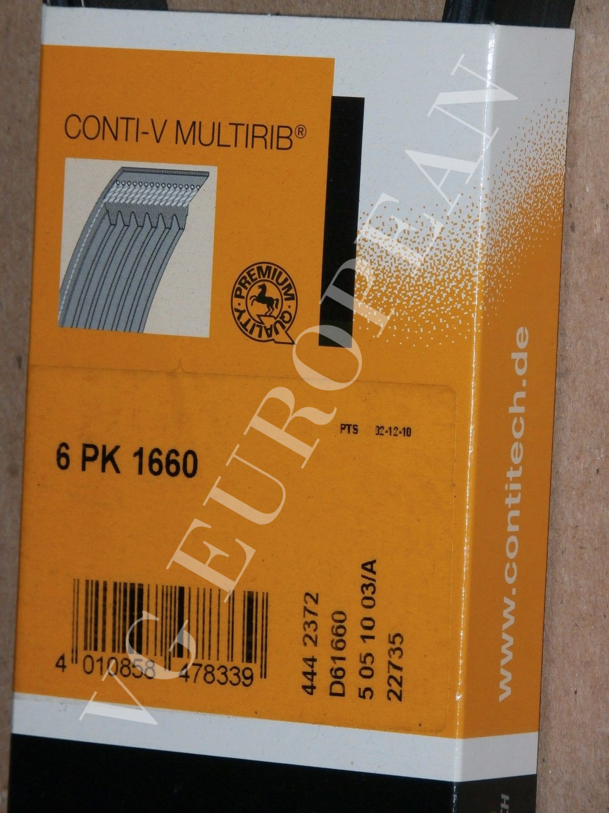 BMW E36 3Series OEM Alternator, Water Pump Drive Belt NEW 318i 318is