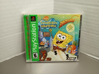 Spongebob Squarepants Supersponge Sony PlayStation 1 PS1 Complete CIB