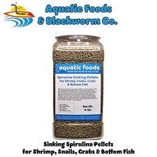 Spirulina Sinking Pellets for Shrimp, Snails, Crabs, Bottom Fish, All Tropicals