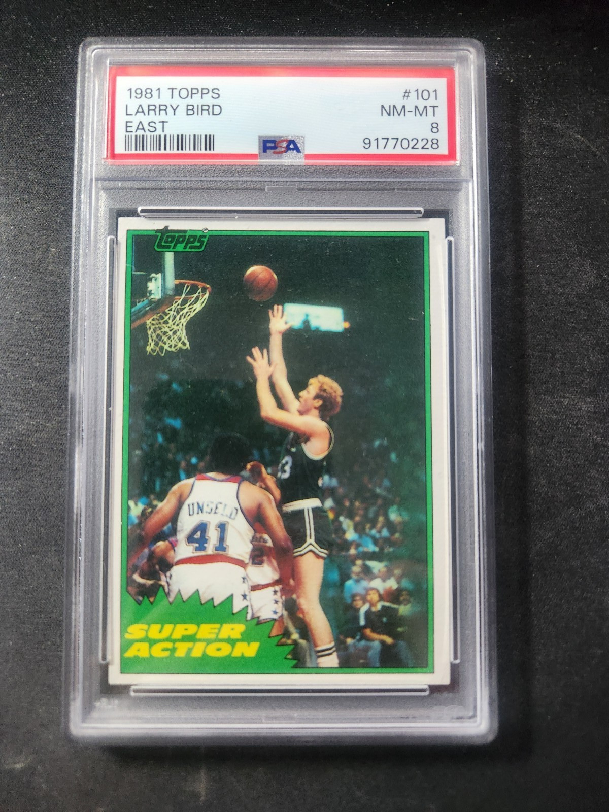 1981 Topps Larry Bird EAST #101 PSA 8 Larry Legend Boston Celtics HOF