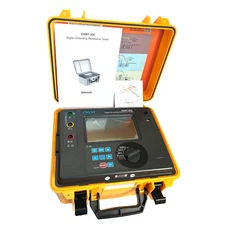 Digital Ground Resistance Tester with Line Resistance Calibration Function
