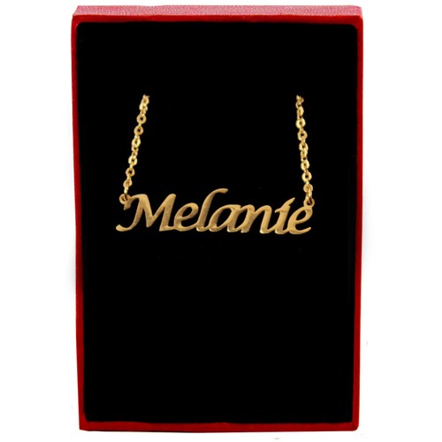 Melanie - Gold Name Necklace 