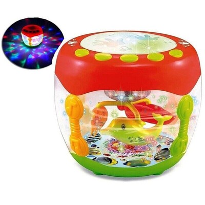 3+ Trommel Musikblitz interaktiv mit dynamischem Lampenlicht für Babys Spielzeug Kinder