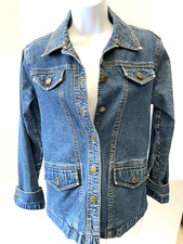 Vintage Falls Creek Denim Blazer Jean Jacket Size Small