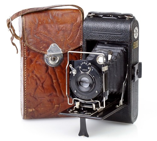 Frühe WELTA 6x9 Rollfilm Klappkamera Objektiv RODENSTOCK TRINAR-ANAST. F=10,5cm - 第 1/10 張圖片