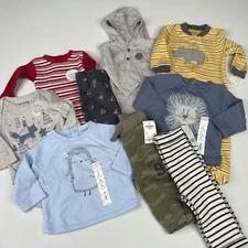 Carters, Jumping Beans Baby Boy 6 Month Clothing Lot  Bodysuit, Pants, Shirts