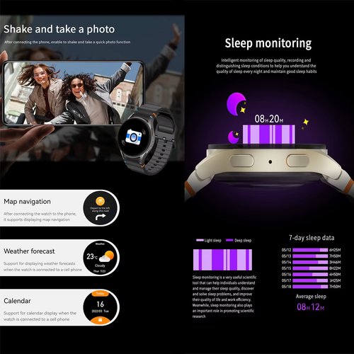 For Samsung Galaxy Watch 7 Smart Watch Men Women HD AMOLED Voice Call NFC GPS Tr - Picture 7 of 18