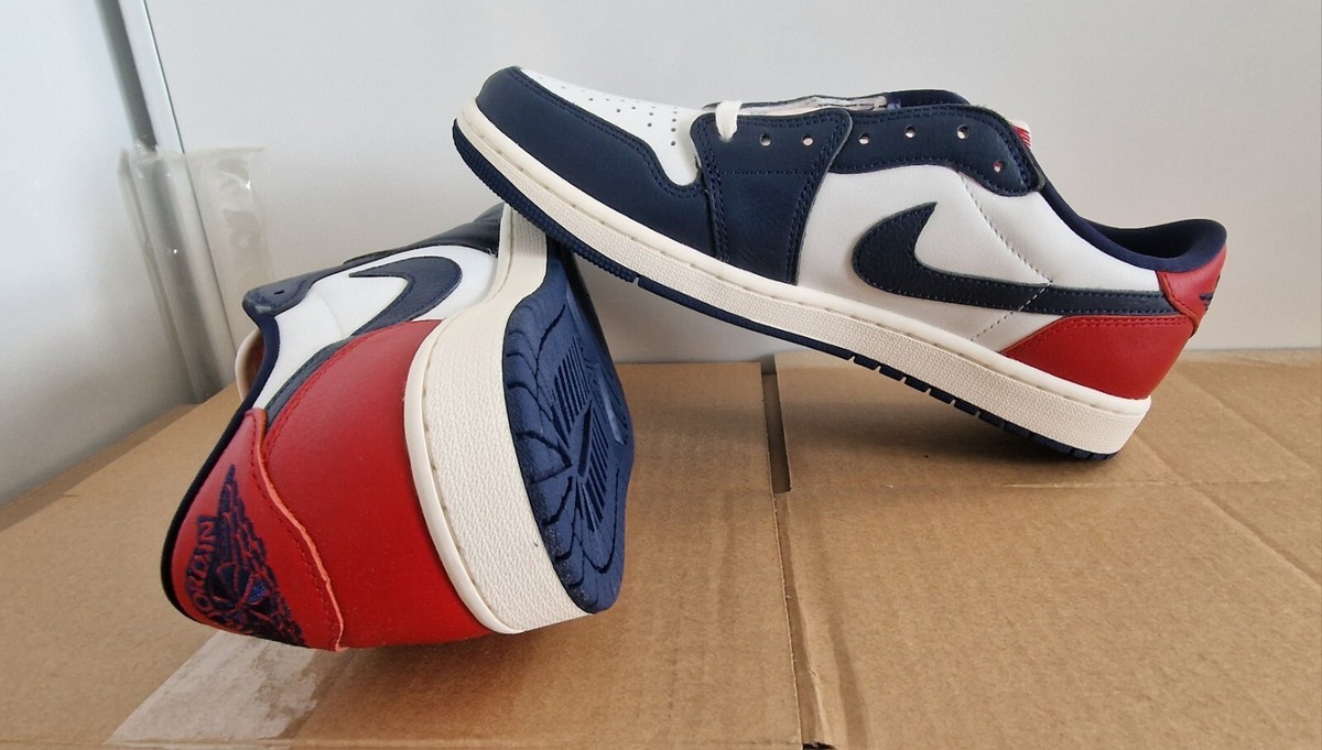 jordan 1 low midnight navy red