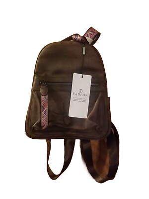 FADEON Mini Backpack Purse for Women, Designer Leather Cute Roomly Small