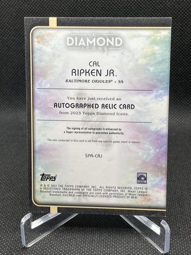 2023 Diamond Icons Autogramm Relic Red Cal Ripken Jr. #SPA-CRJ 5/5 Baltimore - Bild 2 von 10