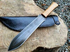 CUSTOM HANDMADE 18" HIGH CARBON TOOL STEEL HUNTING BOWEI KNIFE WITH SHEATH