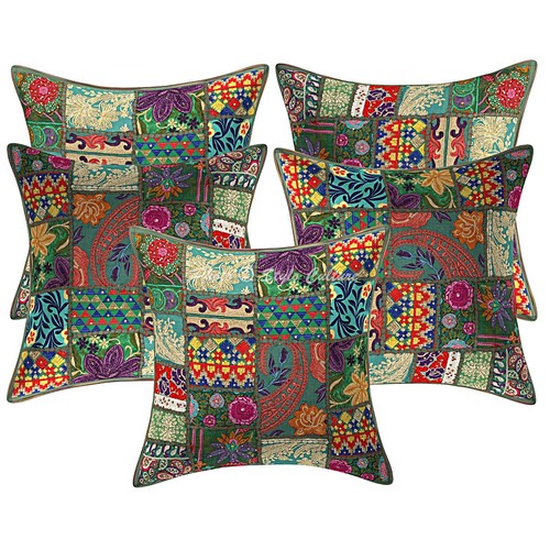 Lot De 4 Taies D'oreiller En Simili Cuir – 66x66 Cm – Beige/gris/vert Olive/marron