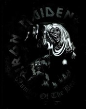 Iron Maiden Black  White Beast Sticker Decal Official Metal New