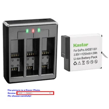 Kastar Battery USB Triple Charger for GoPro AHDBT-601 Gopro Hero 6 Action Camera