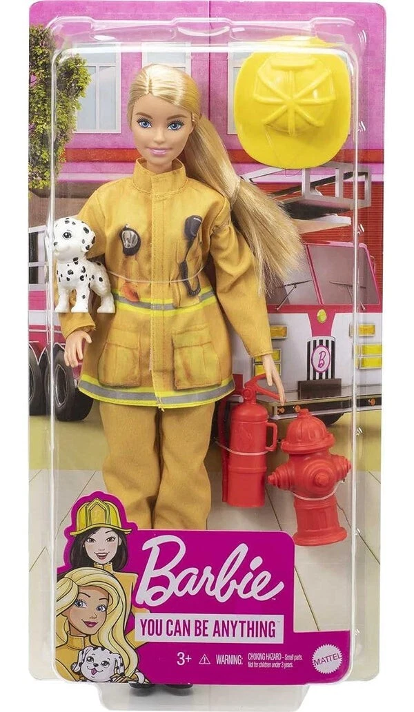 BARBIE FIREFIGHTER BOMBERA DOLL Multicolor