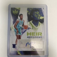 James Nnaji 2023-24 Panini Court Kings RC Heir Apparent Auto /49 Hornets Violet 