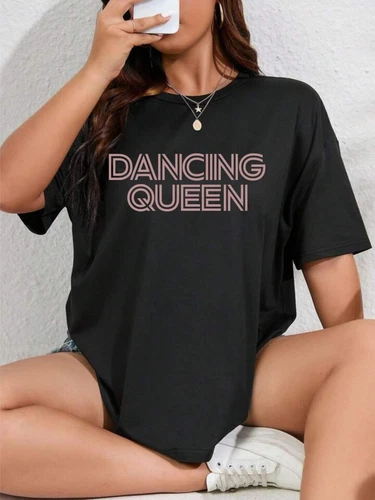 Dancing Queen T Shirt Vintage Disco 70's T-Shirt Party T shirt Unisex Rose gold