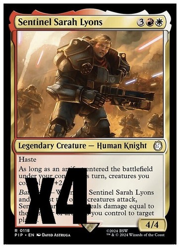 TCCG 9 Mint Sentinel Sarah Lyons MTG Universes Beyond: Fallout
