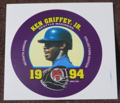 10186 1994 KING B DISK UNCUT KEN GRIFFEY JR #6