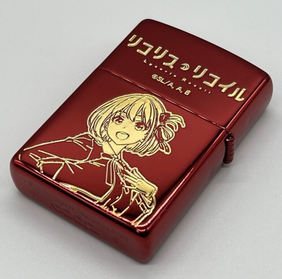 Lycoris Recoil  リコリス・リコイル Zippo ジッポー ちさと Zippo Lycoris Recoil Nishikigi Chisato 2 Sided Etching Ion