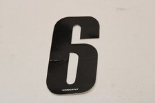 OLD MID SCHOOL BMX NUMBER PLATE STICKER DECAL - 3" - STOCK A - 42