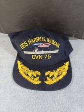 USS Harry S. Truman CVN 75 Adjustable Navy Cap Naval Ship Made in USA GUC