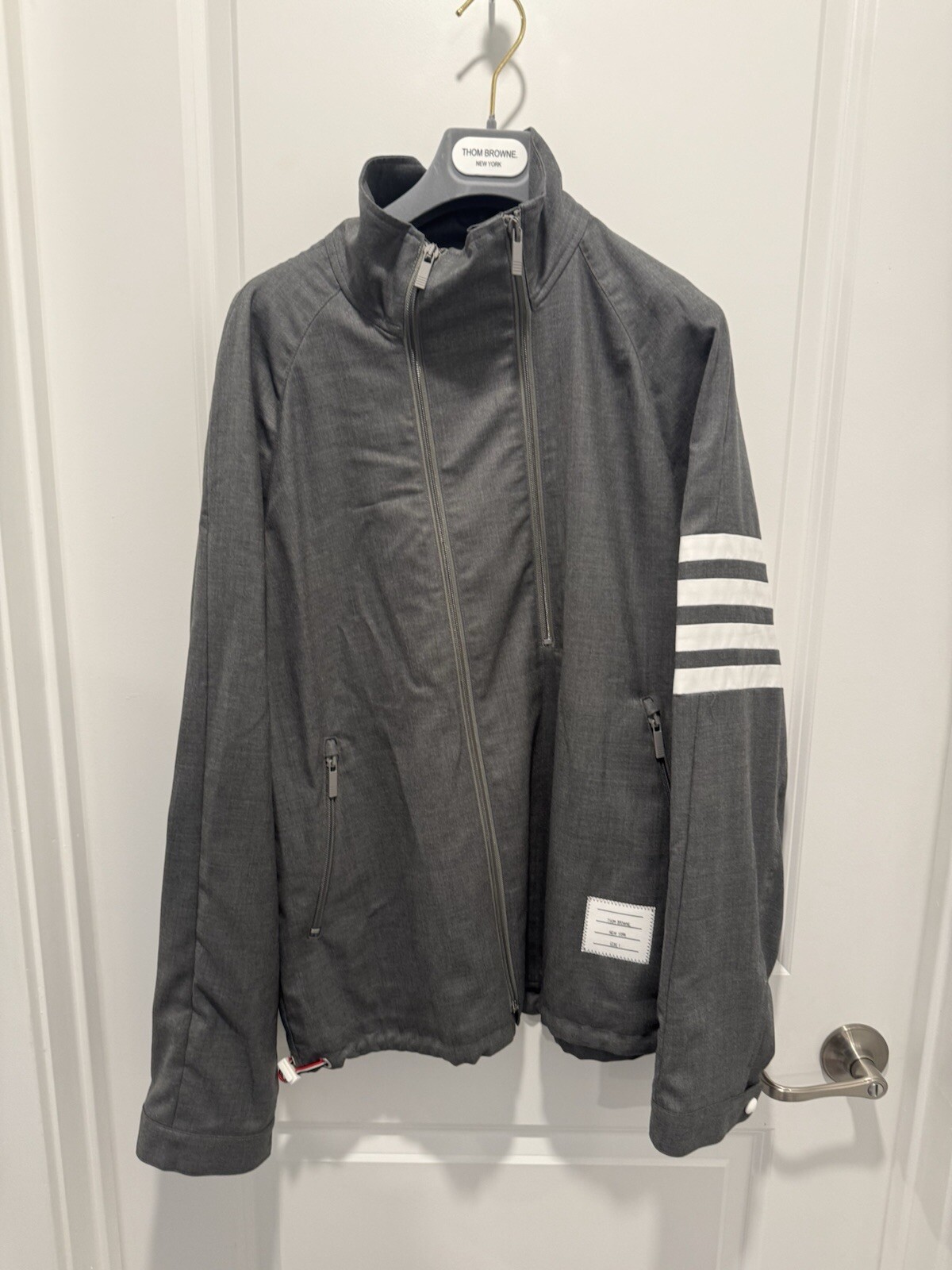 Thom Browne Mens Double-Zip Raglan Jacket Size 1 (Small) NWT $1725 MSRP image 8