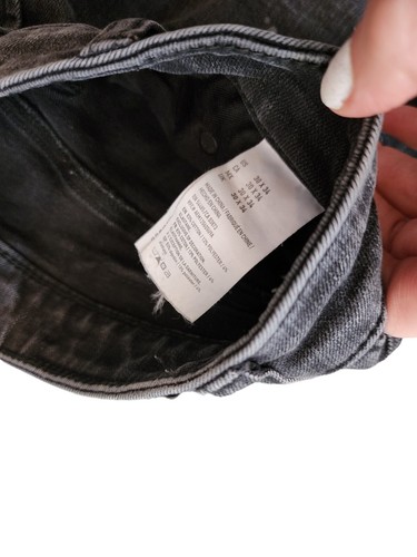American Eagle schwarze Jeansshorts abgenutzt extrem flexibel Herrengröße 30 x 34 - Bild 5 von 10