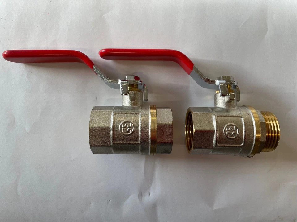 Kugelhahn 1 Zoll Wasserhahn Absperrhahn 1"  33 mm Absperrventil Wasser Hahn - Bild 3 von 4