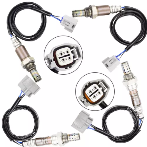 4Pcs Up+Down Oxygen Sensors for Jaguar VANDEN PLAS 4.2L V8 2004 2005 XJ8 - Picture 7 of 16