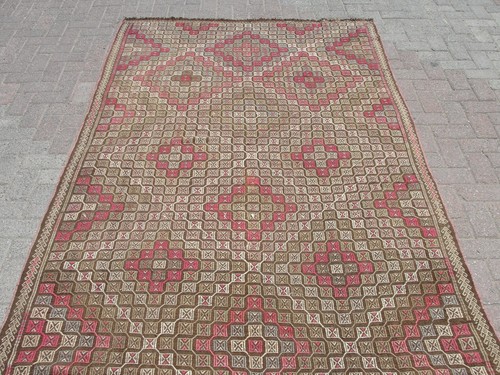 Kilim Rug | Vintage kilim rug | Turkish rug | Rugs for Living room | - Picture 3 of 10