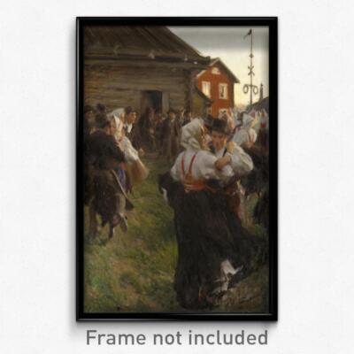 Anders Zorn - Midsummer Dance Print 11x17 Art Poster