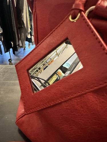Bolso de ciudad clásico de cuero rojo Balenciaga 115748 100 % auténtico nuevo con etiquetas - Imagen 13 de 17