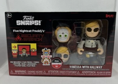 FUNKO Five Nights At Freddys Snaps Vanessa with Hallway FNAF Snap Playset Vanny Room