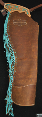 Chaps En Cuir R Bar K - Sur Mesure Pour Fusil De Chasse, Neuf, Made In USA