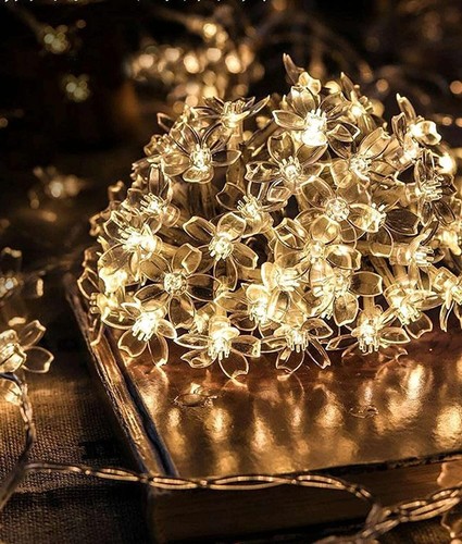 Silicone Blooming Flower Fairy String Light 16 LED 4 Meter Lights for Decoration - Picture 6 of 7