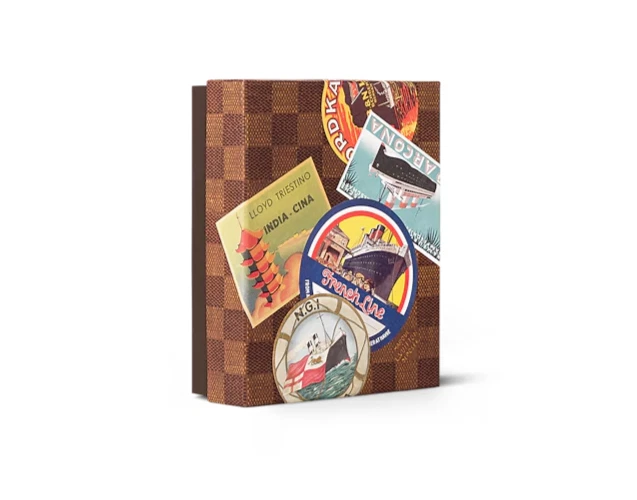 Louis Vuitton Ocean Liners El Arte de las Etiquetas de Viaje Juego de Pegatinas Nuevo en Caja RARO Foto 4 de 4