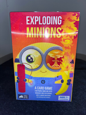 Exploding Minions Card Game by Exploding Kittens Ages 7+  2-5 Players new
