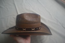 Shades of Brown Woven Straw WESTERN EXPRESS INC Western Hat Large