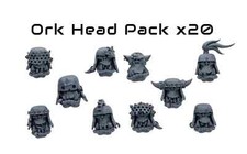 Space Ork Head Bits x20 - Custom Heads for Space Ork Minis - Perfect for Sci-fi.