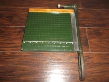 Vintage Premier Photo Trimmer Paper Cutter 9" Guillotine Desk Cutting Board USA