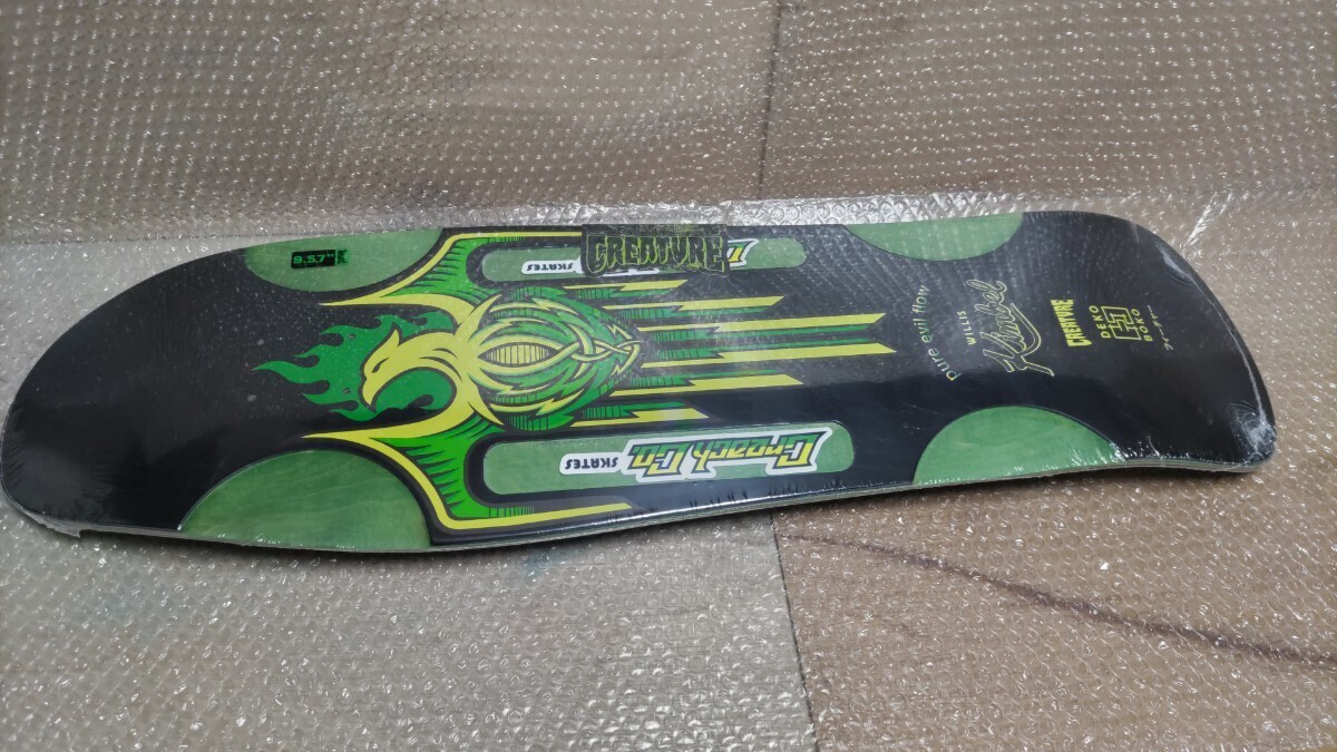 Creature Skateboard Deck Rare Wheel Well Grab Old School Double Kick Retro-image