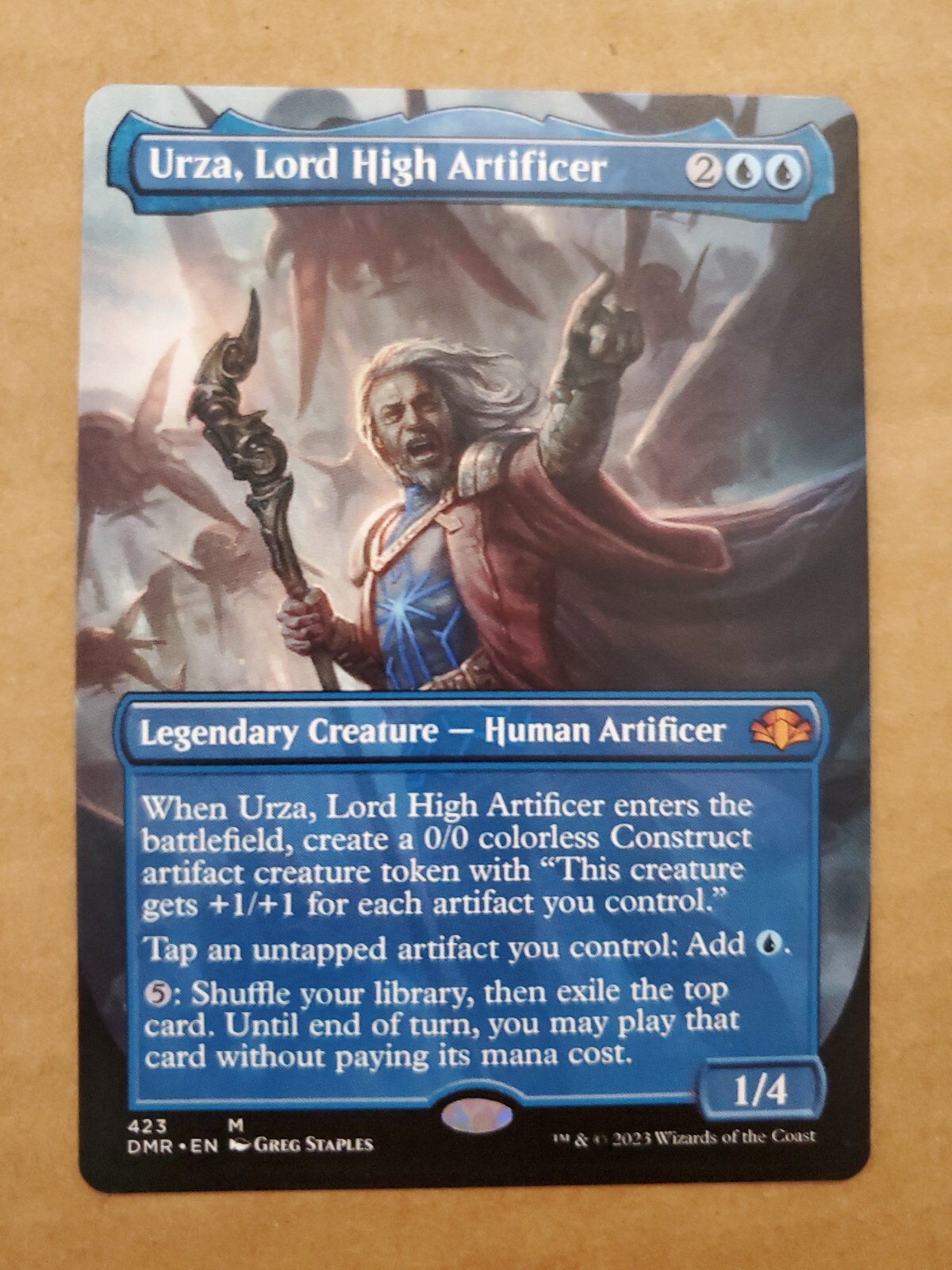 Urza, Lord High Artificer (Borderless Profile) [Commander Masters] main image 0