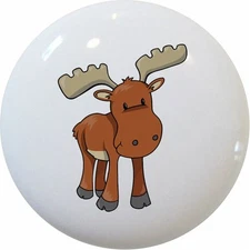 MOOSE Baby Cabinet DRAWER Pull KNOB Ceramic