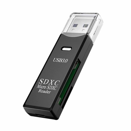 USB 3.0 2 in 1 HighSpeed Memory Card Reader Adapter for Micro SD SDXC TF T - Photo 3 sur 8