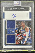 Jonathan Kuminga 2021-22 Panini One and One 99/99 Auto Dual Patch RC #RD-JKM