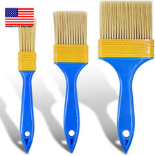 3 Pack Paint Brushes Set, Blue